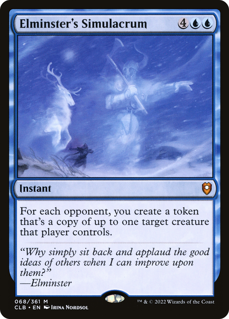 Elminster's Simulacrum (CLB-068) [Commander Legends: Battle for Baldur's Gate]