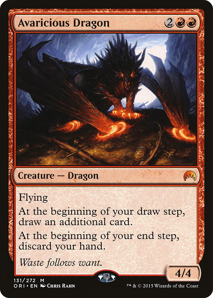 Avaricious Dragon (ORI-131) [Magic Origins] Foil