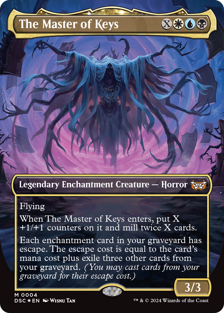 The Master of Keys (DSC-004) [Duskmourn: House of Horror Commander] (Borderless) Foil