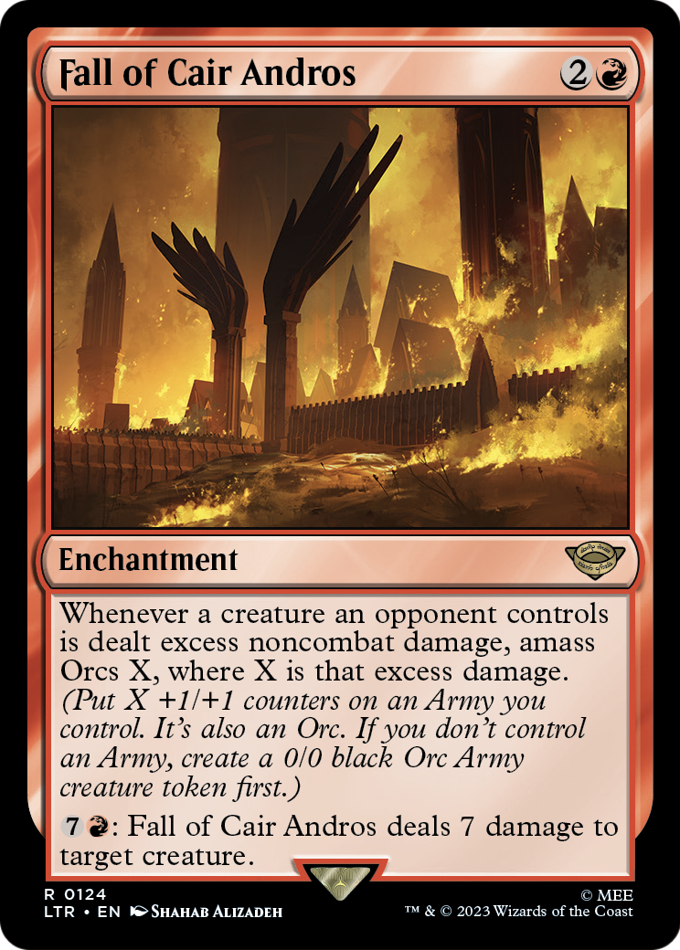 Fall of Cair Andros (LTR-124) [The Lord of the Rings: Tales of Middle-earth] Foil
