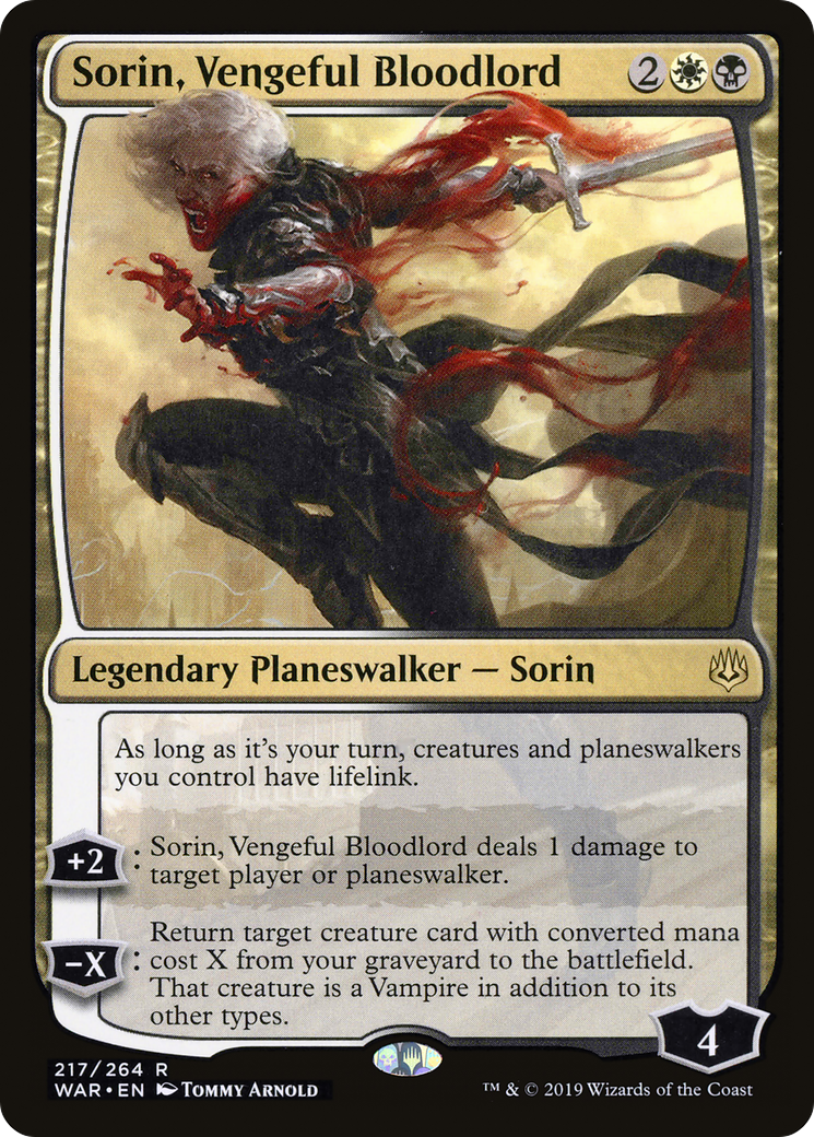 Sorin, Vengeful Bloodlord (WAR-217) [War of the Spark]