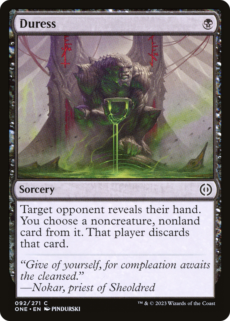 Duress (ONE-092) [Phyrexia: All Will Be One] Foil