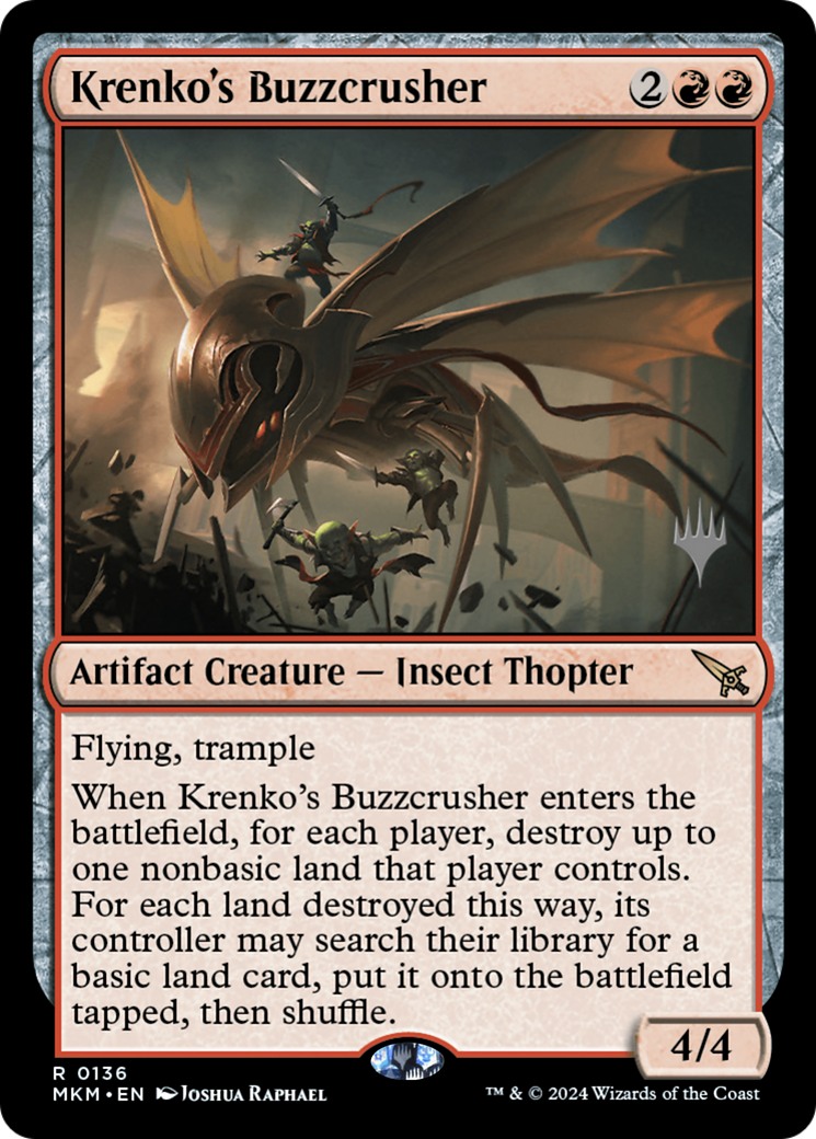 Krenko's Buzzcrusher (PPMKM-136P) [Murders at Karlov Manor Promos]