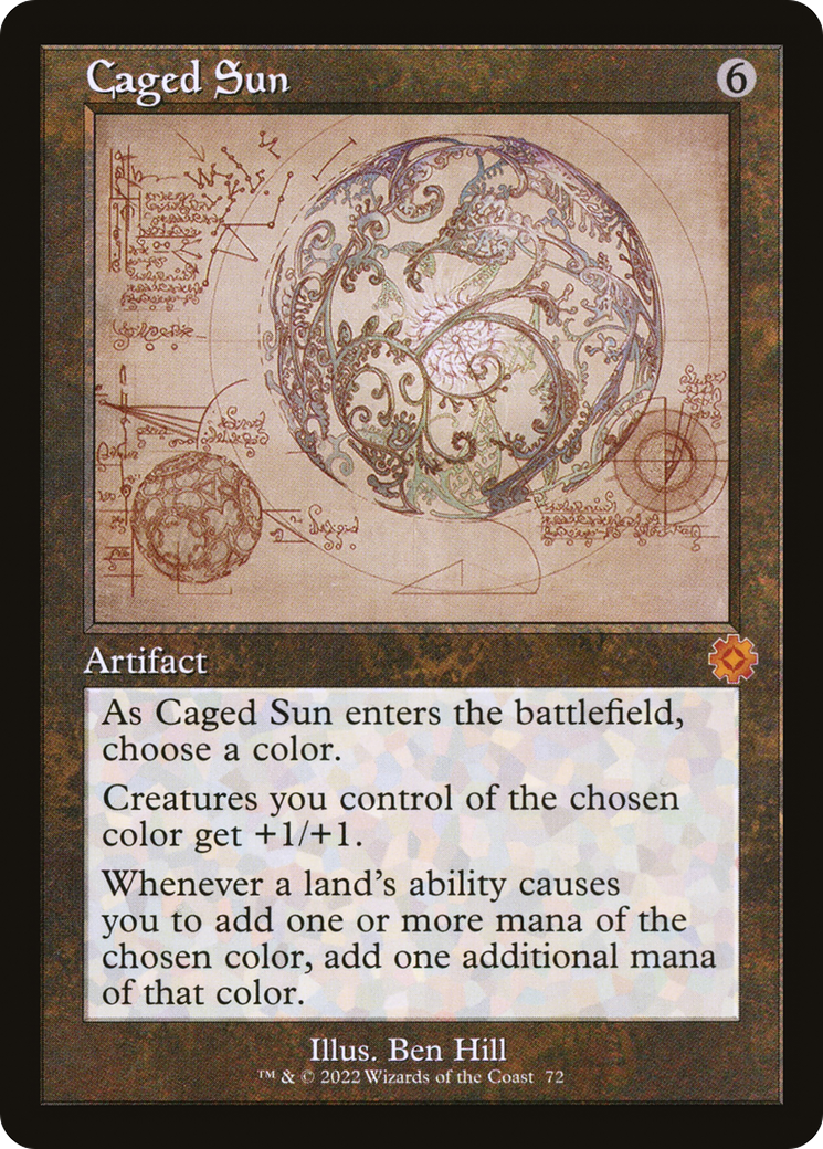Caged Sun (Schematic) (BRR-072) [The Brothers' War Retro Artifacts]