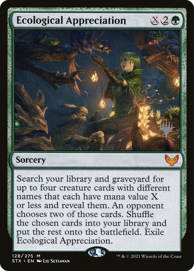 Ecological Appreciation (PPSTX-128P) [Strixhaven: School of Mages Promos]