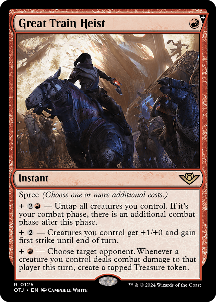 Great Train Heist (OTJ-125) [Outlaws of Thunder Junction]: (spree) Foil