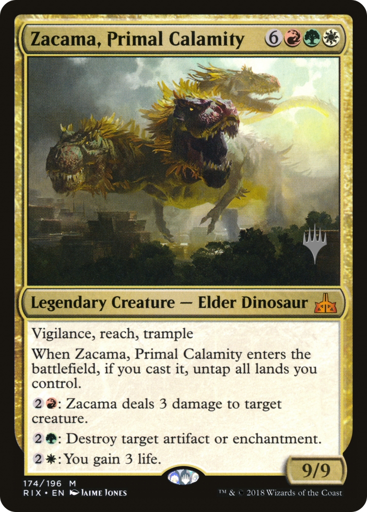 Zacama, Primal Calamity (PPM20-174P) [Promo Pack: Rivals of Ixalan Promos]