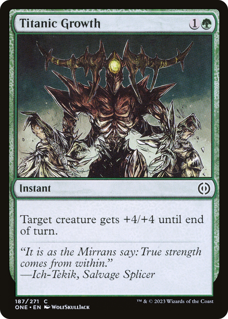 Titanic Growth (ONE-187) [Phyrexia: All Will Be One]
