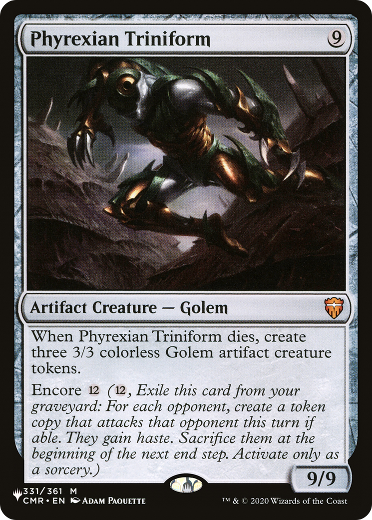 Phyrexian Triniform (LIST-CMR-331) [The List]
