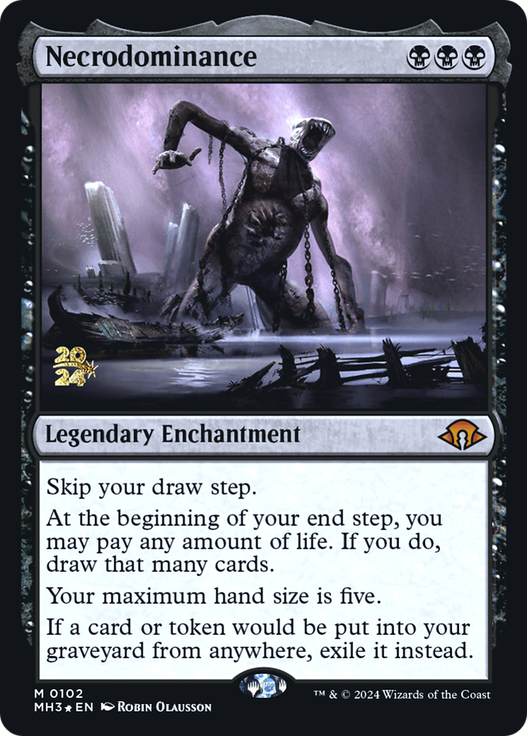Necrodominance (PRE-102S) [Modern Horizons 3 Promos] Foil