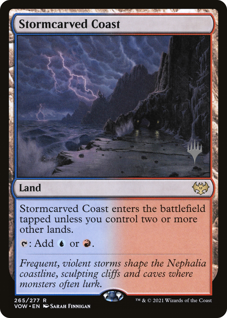 Stormcarved Coast (PPDMU-265) [Promo Pack: Innistrad: Crimson Vow Promos]