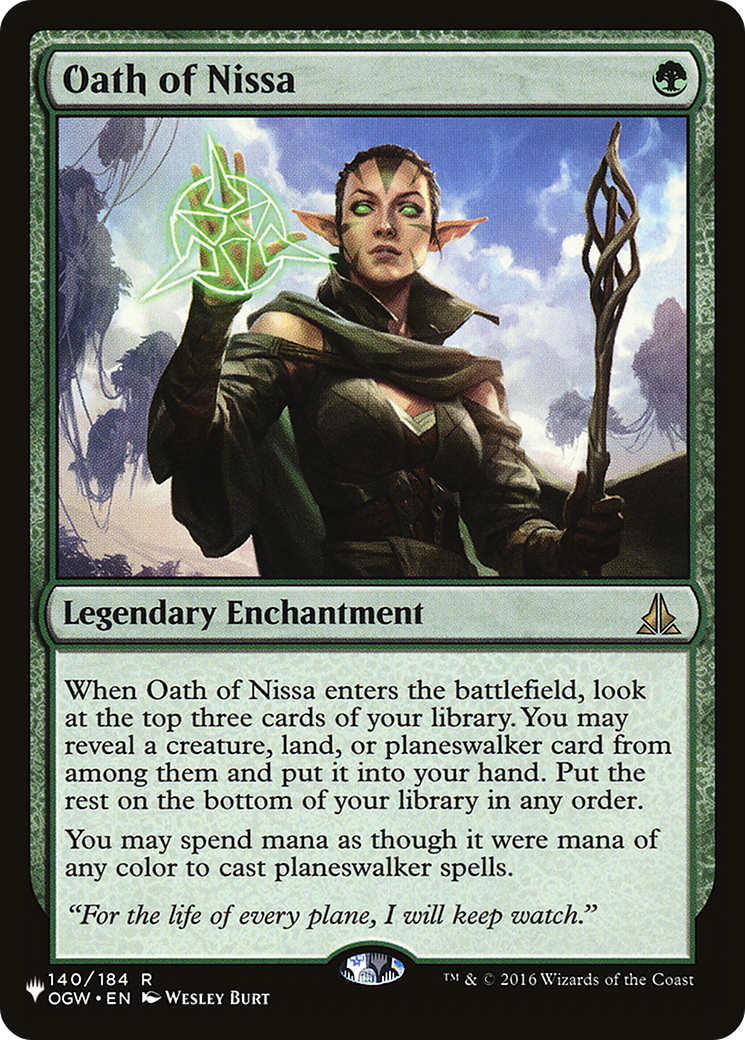 Oath of Nissa (LIST-OGW-140) [The List]