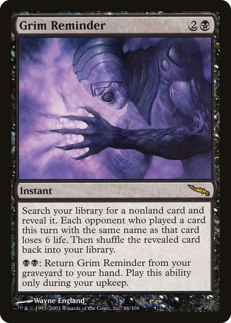 Grim Reminder (MRD-066) [Mirrodin] Foil