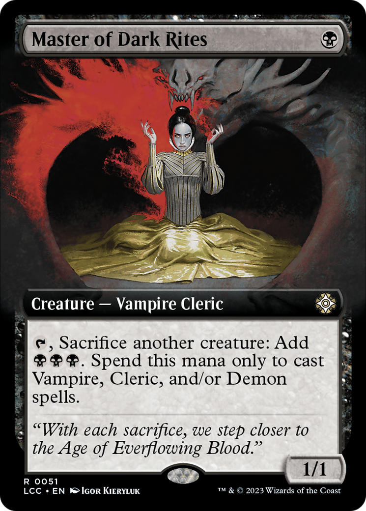 Master of Dark Rites (LCC-051) [The Lost Caverns of Ixalan Commander]: (Extended Art)