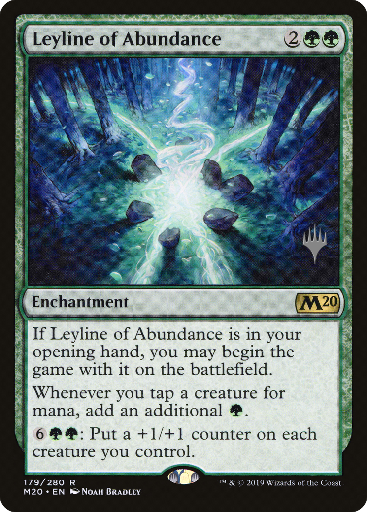 Leyline of Abundance (PPM20-179P) [Promo Pack: Core Set 2020 Promos]