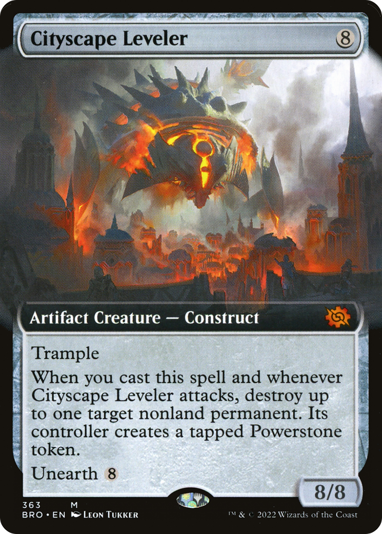 Cityscape Leveler (BRO-363) [The Brothers' War]: (Extended Art)