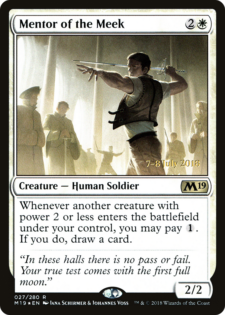 Mentor of the Meek (PRE-27S) [Core Set 2019 Promos] Foil