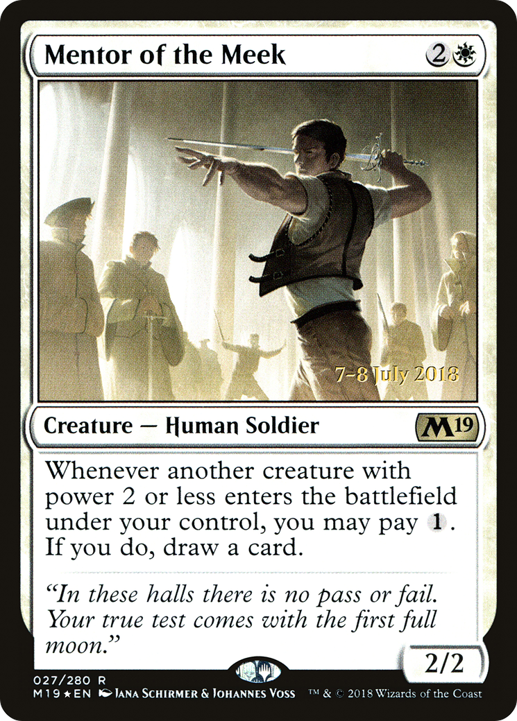 Mentor of the Meek (PRE-27S) [Core Set 2019 Promos] Foil