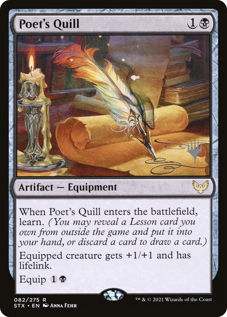 Poet's Quill (PPSTX-82P) [Strixhaven: School of Mages Promos]