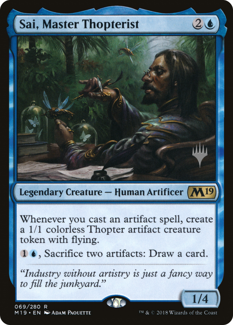 Sai, Master Thopterist (PPM20-69P) [Promo Pack: Core Set 2019 Promos]
