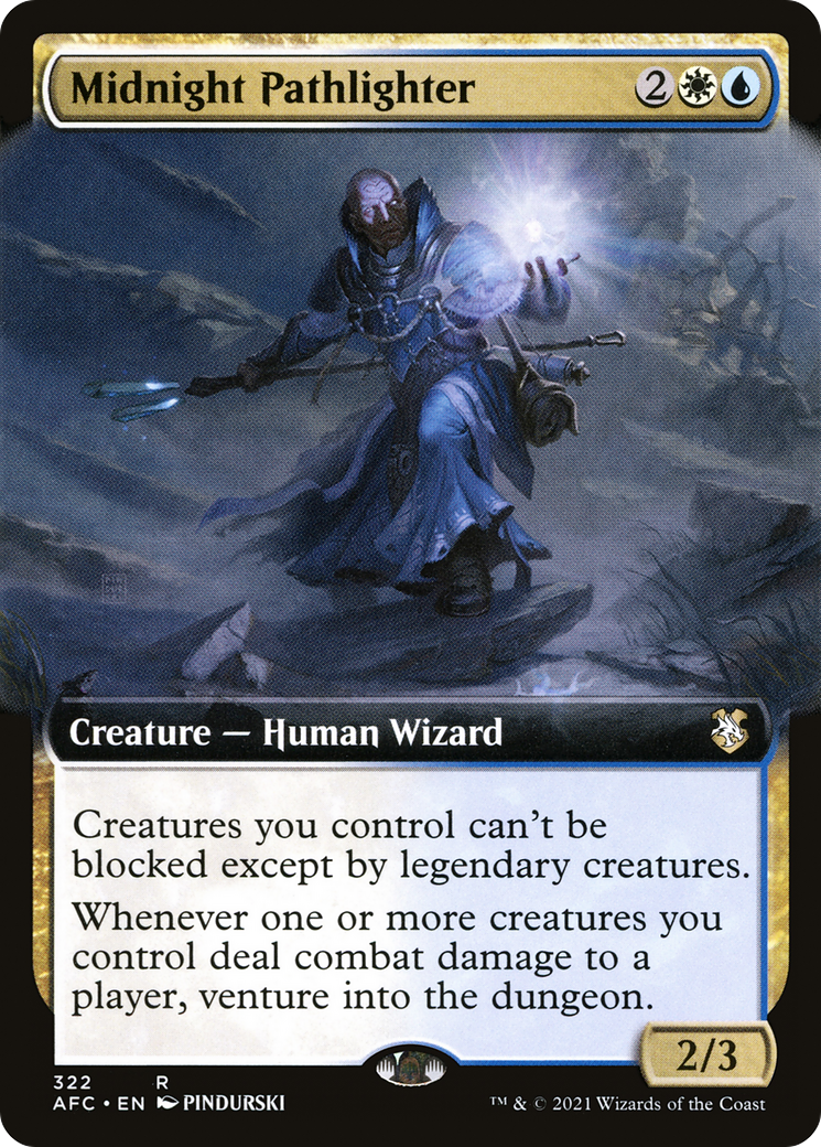 Midnight Pathlighter (Extended Art) (AFC-322) [Forgotten Realms Commander]