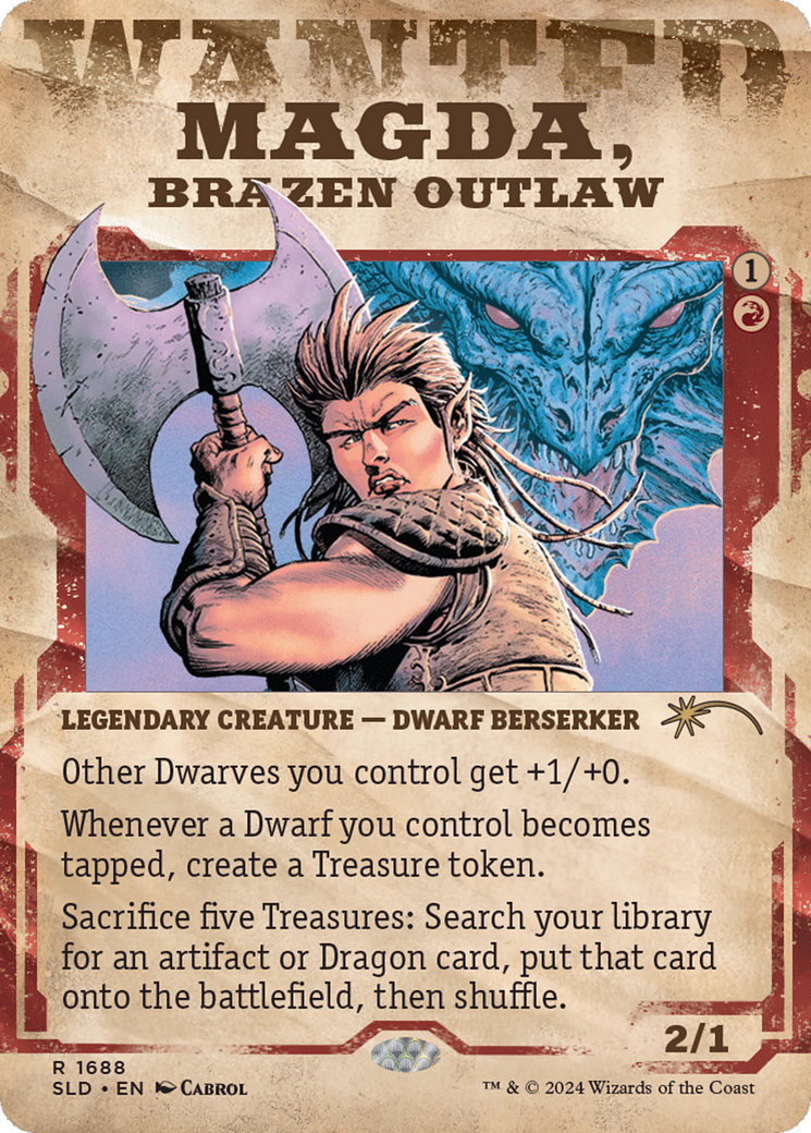 Magda, Brazen Outlaw (SLD-1688) [Secret Lair Drop]: (Showcase) (Borderless)