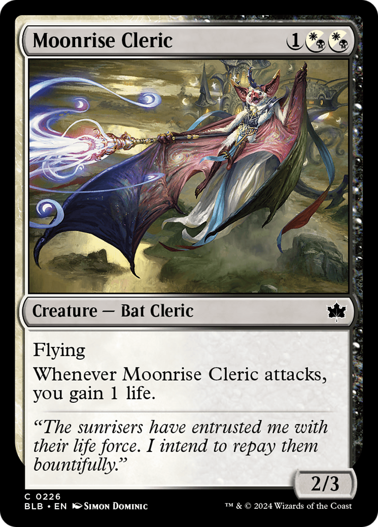 Moonrise Cleric (BLB-226) [Bloomburrow] Foil