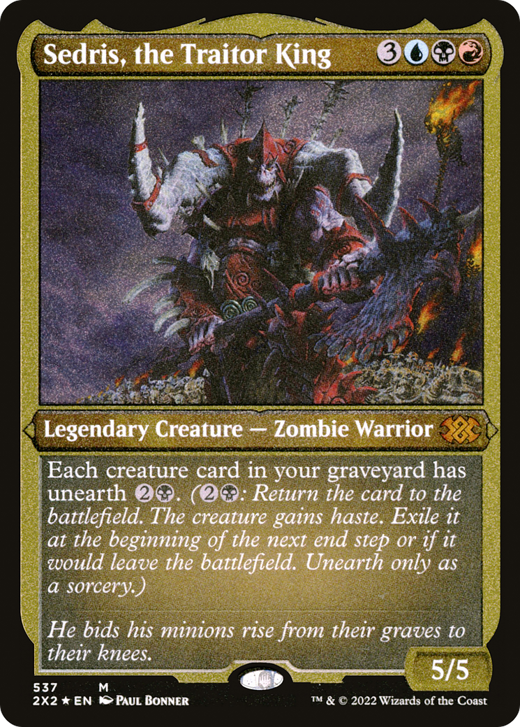 Sedris, the Traitor King (Foil Etched) (2X2-537) [Double Masters 2022] Foil