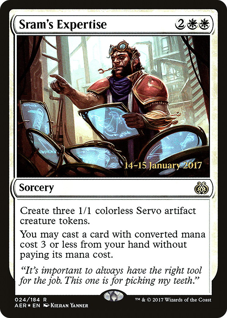 Sram's Expertise (PRE-24S) [Aether Revolt Promos] Foil