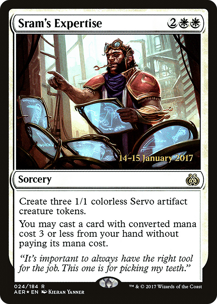 Sram's Expertise (PRE-24S) [Aether Revolt Promos] Foil