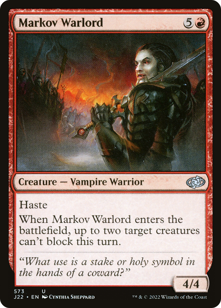 Markov Warlord (J22-573) [Jumpstart 2022]