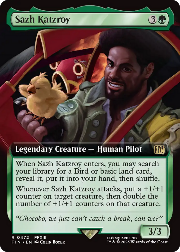 Sazh Katzroy (Extended Art) (FIN-472) [FINAL FANTASY]: (Extended Art) Foil