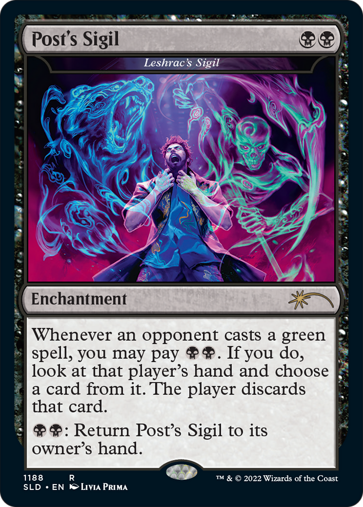 Leshrac's Sigil (SLD-1188) [Secret Lair Drop] / Post's Sigil Foil