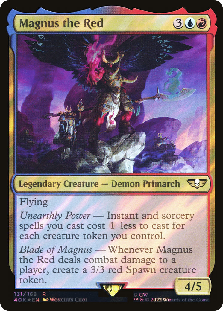 Magnus the Red (Surge Foil) (40K-131) [Warhammer 40,000 Commander] Foil
