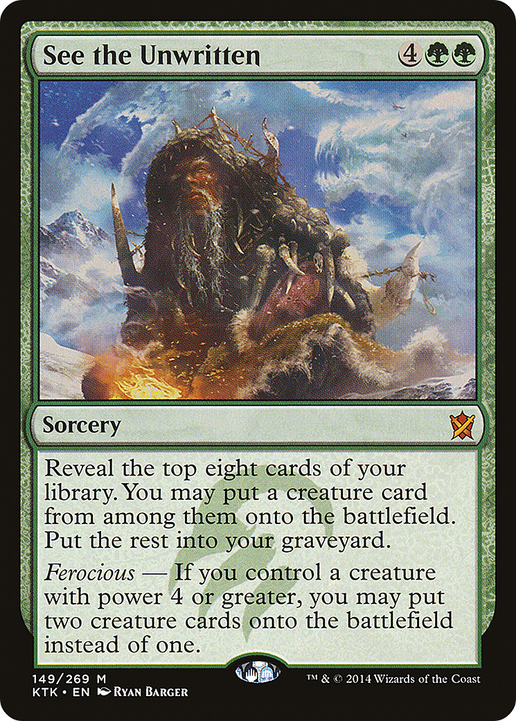 See the Unwritten (KTK-149) [Khans of Tarkir]