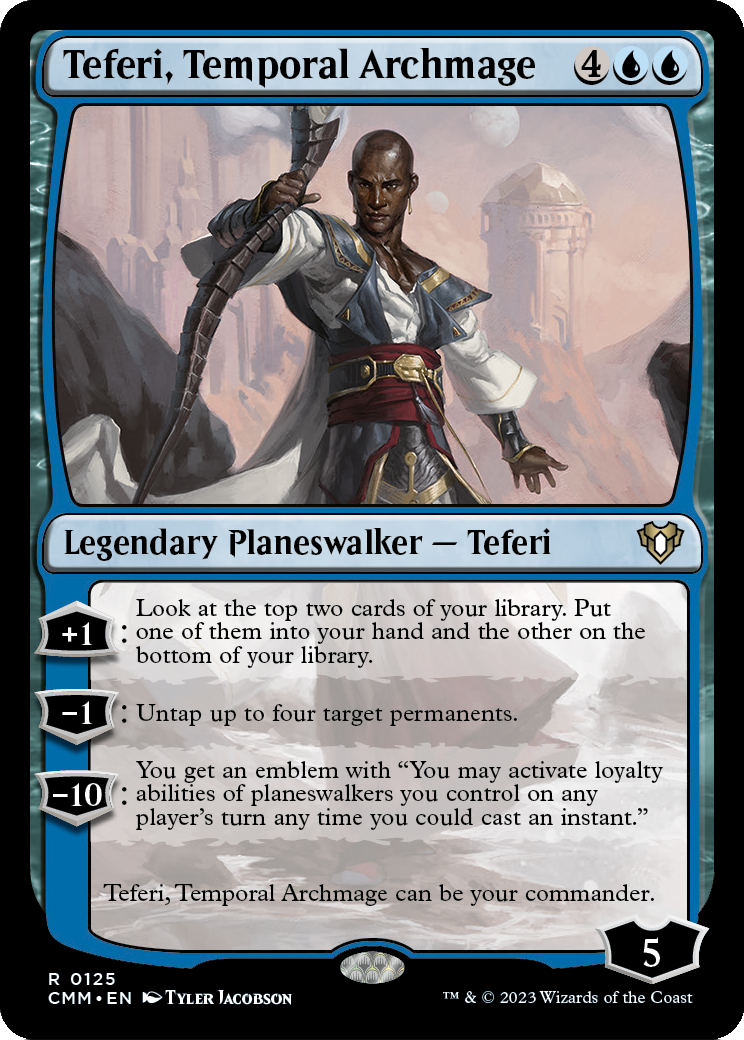 Teferi, Temporal Archmage (CMM-125) [Commander Masters] Foil