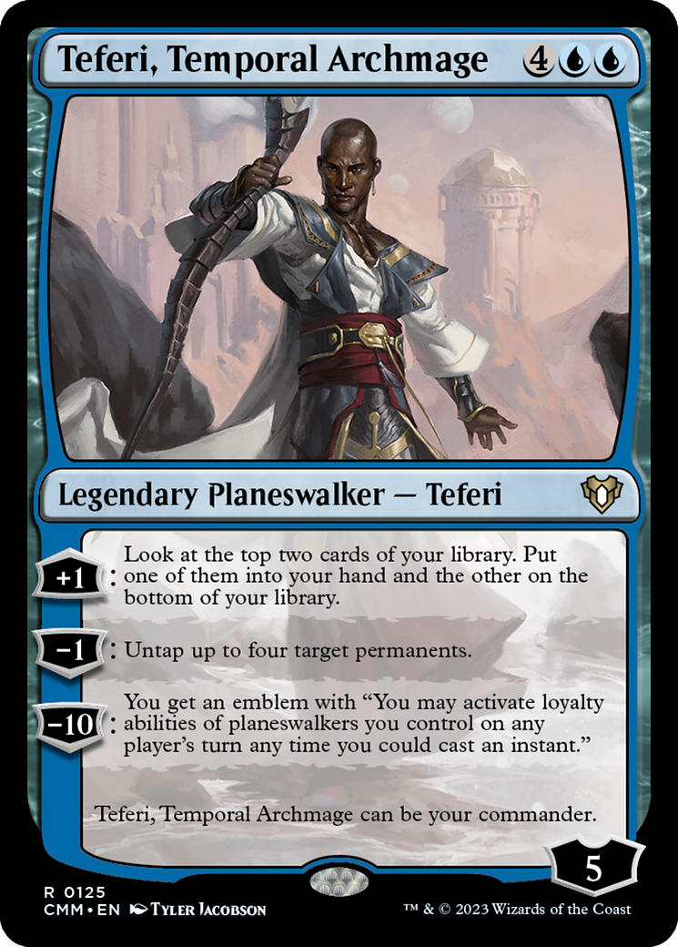 Teferi, Temporal Archmage (CMM-125) [Commander Masters]