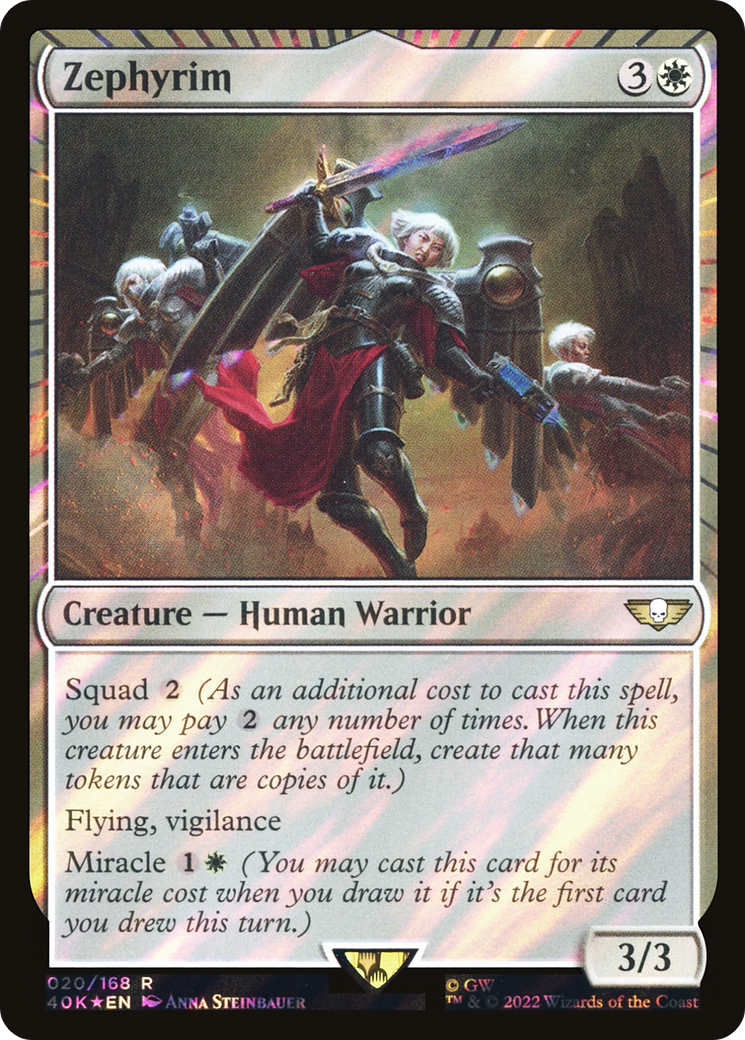 Zephyrim (Surge Foil) (40K-020) [Warhammer 40,000 Commander] Foil