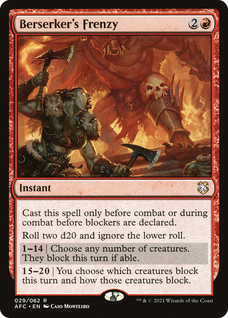 Berserker's Frenzy (AFC-029) [Forgotten Realms Commander]