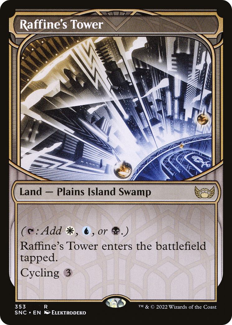 Raffine's Tower (SNC-353) [Streets of New Capenna]: (Showcase) Foil
