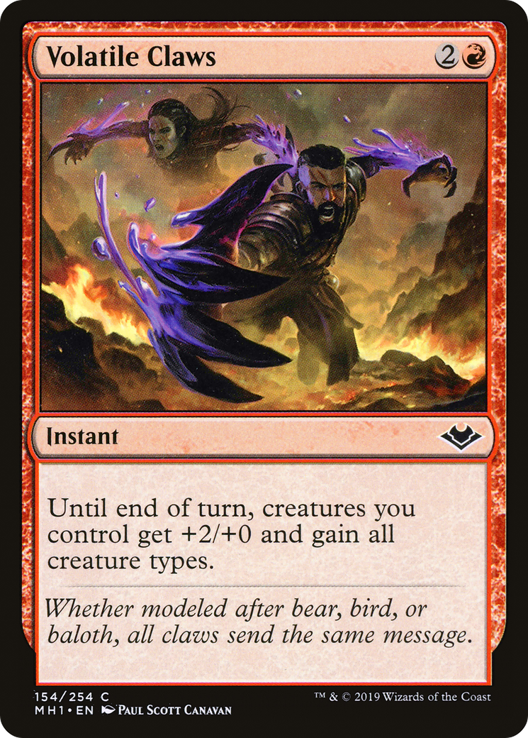 Volatile Claws (MH1-154) [Modern Horizons]