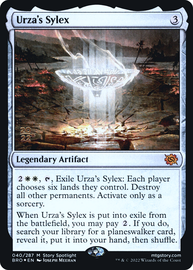 Urza's Sylex (PRE-040) [The Brothers' War Promos] Foil