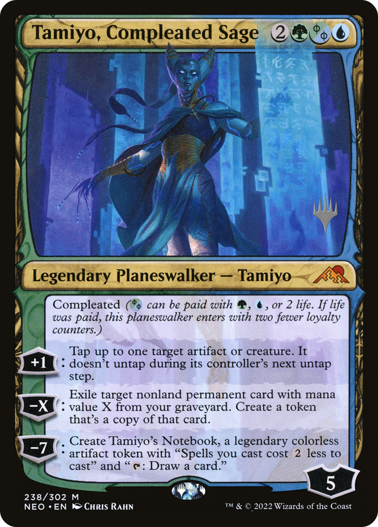 Tamiyo, Compleated Sage (PPNEO-238) [Promo Pack: Kamigawa: Neon Dynasty Promos]