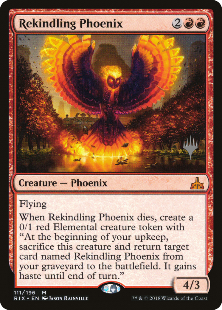 Rekindling Phoenix (PPM20-111P) [Promo Pack: Rivals of Ixalan Promos]