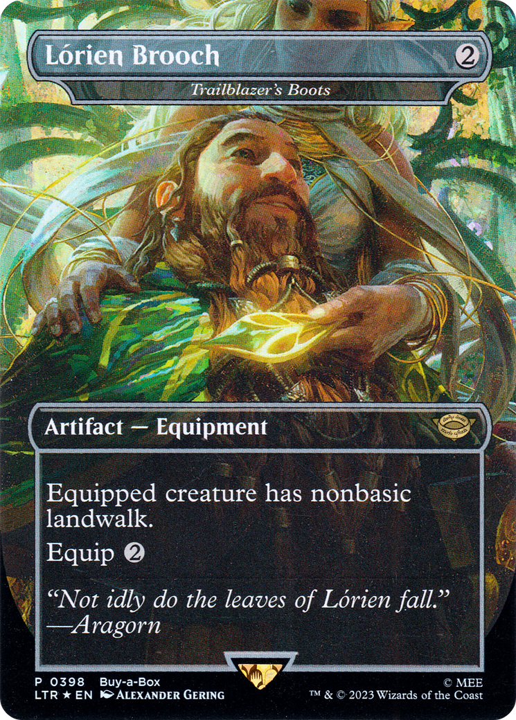 Trailblazer's Boots (BABP-398) [The Lord of the Rings: Tales of Middle-earth] / Lórien Brooch (Borderless) Foil