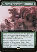 March of Burgeoning Life (Extended Art) (NEO-479) [Kamigawa: Neon Dynasty]