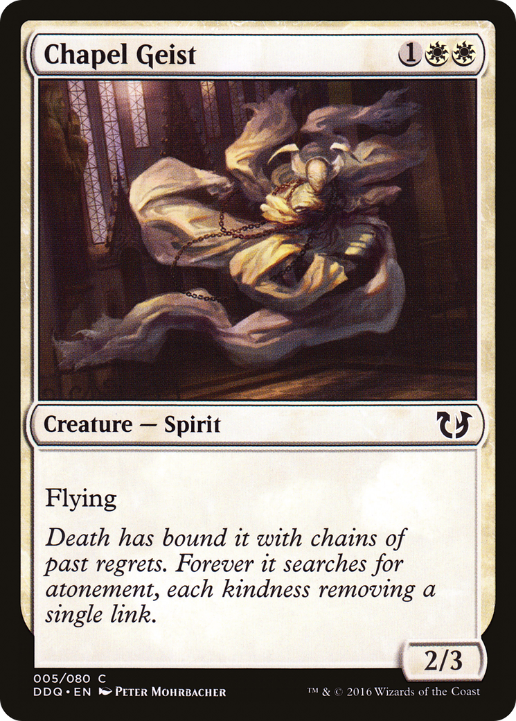 Chapel Geist (DDQ-005) [Duel Decks: Blessed vs. Cursed]