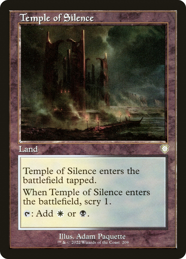 Temple of Silence (Retro Frame) (BRC-209) [The Brothers' War Commander]