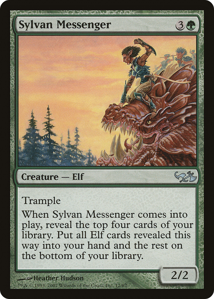 Sylvan Messenger (EVG-012) [Duel Decks: Elves vs. Goblins]