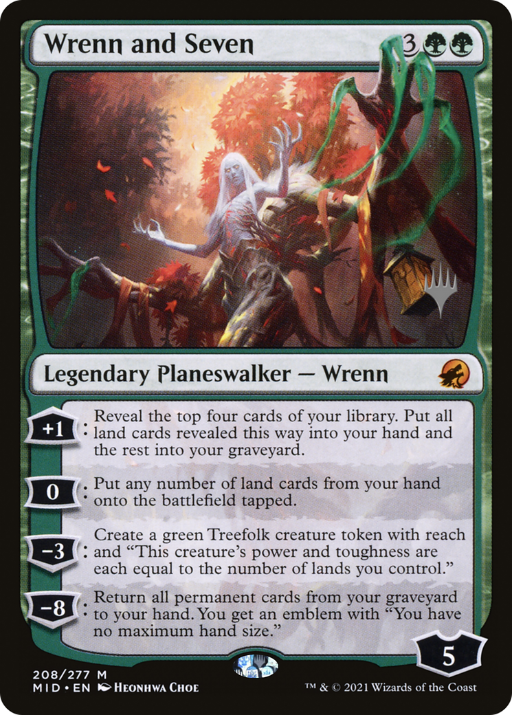 Wrenn and Seven (PPMID-208P) [Promo Pack: Innistrad: Midnight Hunt Promos]